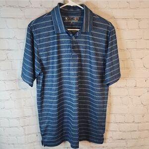 Men's Pebble Beach "Dry-Luxe Performance" golf polo, size Medium
